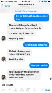 david newman sex offender trolls in israel